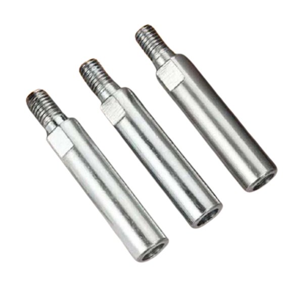 Angle Grinder Extension Rod | M10 Thread Adapter | 80mm Steel Rotary Shaft for Grinding & Polishing | Fits 100 Model Angle Grinders | Includes 1/3x Connecting Rod
