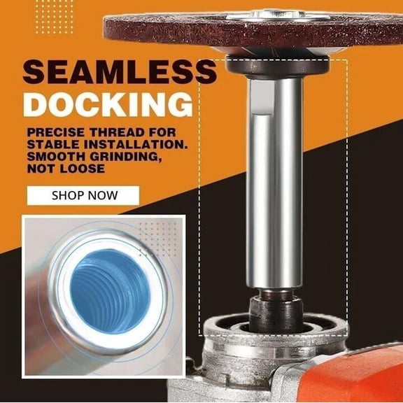 Angle Grinder Extension Rod M10 Thread Adapter, Steel Rotary Shaft for Polishing, Workshop Tool Accessory for Tight Spaces and Detailing, Professional Automotive Body Repair Enhancement, AESTIVO