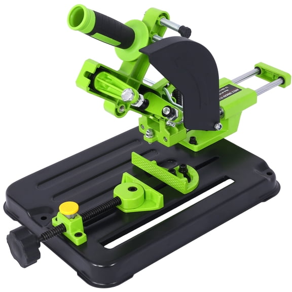 , Angle Grinder Fixed Universal Bracket Table Saw Multifunctional Desktop Pull RodAngle Grinding Machine Stand for 100mm,115mm, 125 mmAngle Grinder Metalworking, Green ,Metal ,
