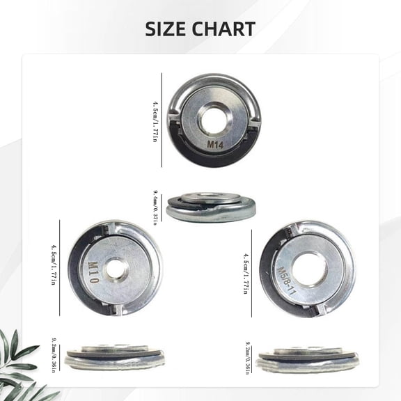 Angle Grinder Flange Locking Nut, Quick Clamping Tool for Grinding Wheel
