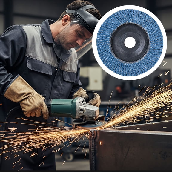 Angle Grinder Flap Sanding Wheels, Assorted Grit Abrasive Discs for Metal, Wood & Rust Removal
