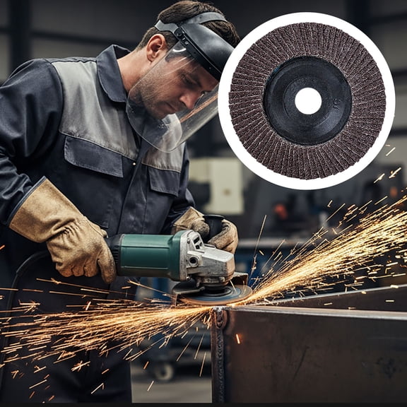 Angle Grinder Flap Sanding Wheels, Assorted Grit Abrasive Discs for Metal, Wood & Rust Removal
