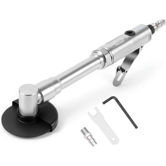 Angle Grinder, Long Handle Pneumatic Cut-Off Tool, Angle Die Grinder, 18000 Rpm, 3/75mm Cutting Blade