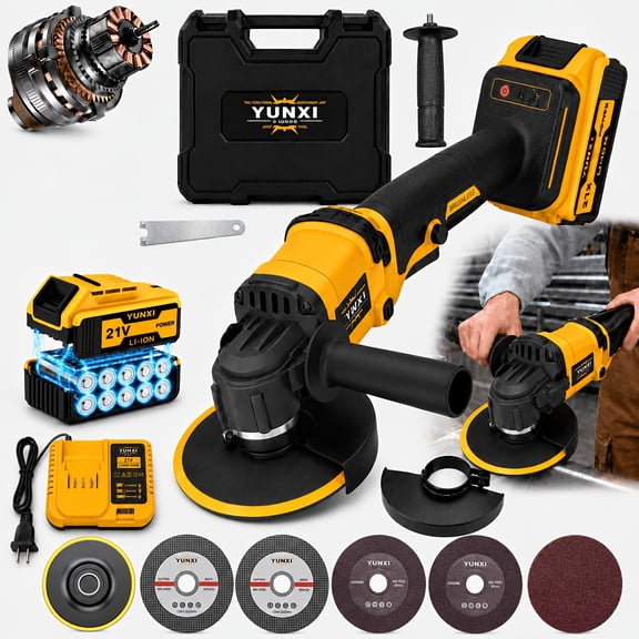 Angle Grinder, Portable Electric Grinder for Cutting, Polishing and Rust Removal