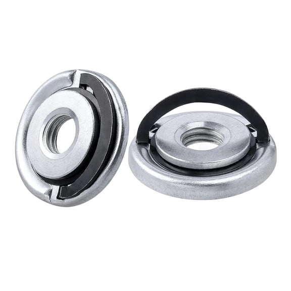 Angle Grinder Quick Release Nut 2Pcs 45mm M14 Locking Flange Nut - Quick Clamping Retaining Nut for Most Angle Grinders, Replacement Pressure Plate Fastener