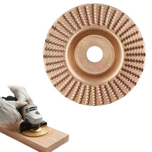 Angle Grinder Sanding Disc Tungsten Carbide, 3.94in Wood Grinding Disc for 4" 4-1/2" Grinders(Flat Surface)