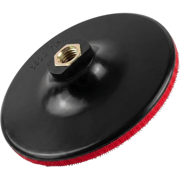 Drilax 6 Inch Hook and Loop Backing Pad | Rigid, Low-Profile Design with Wrench Mounts | 5/8"-11 Thread for Flat Surface Grinding, Sanding & Polishing