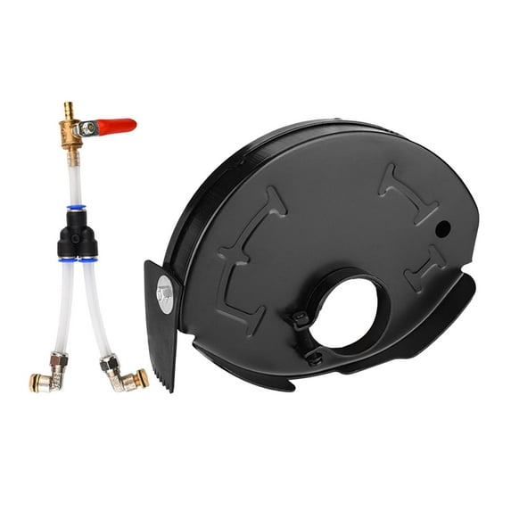 Angle Grinder Set, Protecter Cover with Water Pump, Steel Rustproof Durable Grinder Surface Cover Water Slotting Guard for Granite , 150 Type