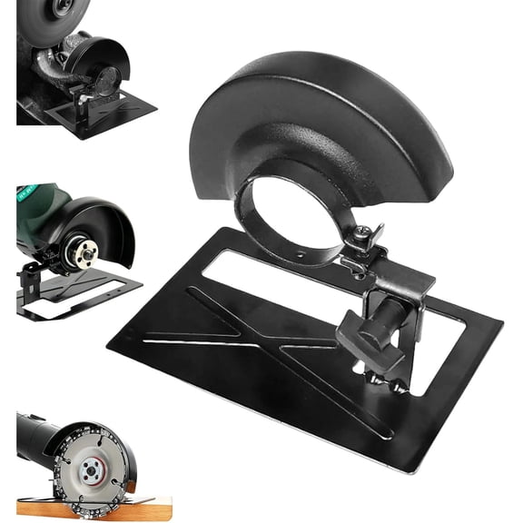 Angle Grinder Stand with Protective Cover, Adjustable Cutting Stand Shield Tool for Woodworking Metal Cutting, Vibration Reduction Workbench1 Pc, Black