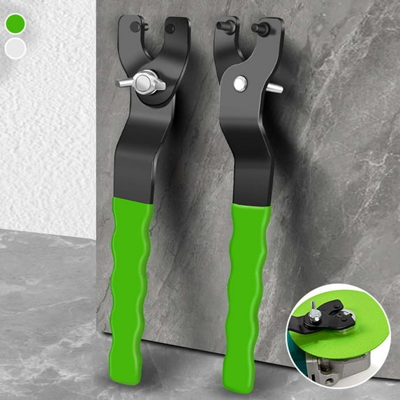 Angle Grinder Wrench | Adjustable Thickened Disassembly Tool | Carbon & Vanadium Steel | Multi-Function Pin Spanner for Hub Installation | Insulated Handle | 120g | Heavy-Duty | 1 Pack