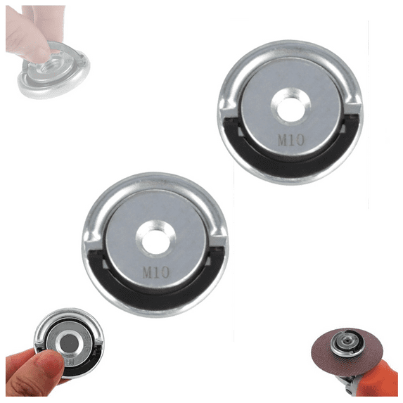 Angle Grinding Tool Flange Nut, 2PCS M10 5/8 Thread Angle Grinder Flange Nut, Angle Grinding Tool Flange Locking Nut, Portable Locking Plate Chuck Angle Grinder, Quick Clamping Nut