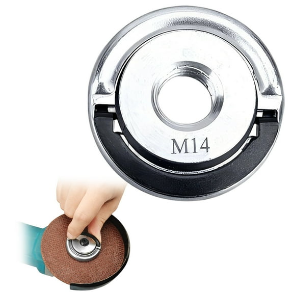 Angle Grinding Tool Flange Nut, M14 Thread Angle Grinder Flange Nut, Portable Locking Plate Chuck Angle Grinder, Self-Locking Pressure Plate, Quick-Release Clamping Plate