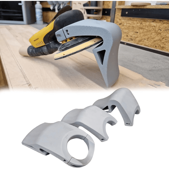 Angle Guide compatible with Mirka Deros with Edge Sanding Guide, Chamfer Jig for 90/45/30 Degree Angles, Orbital Sander Accessories for Precision Grinding (45)