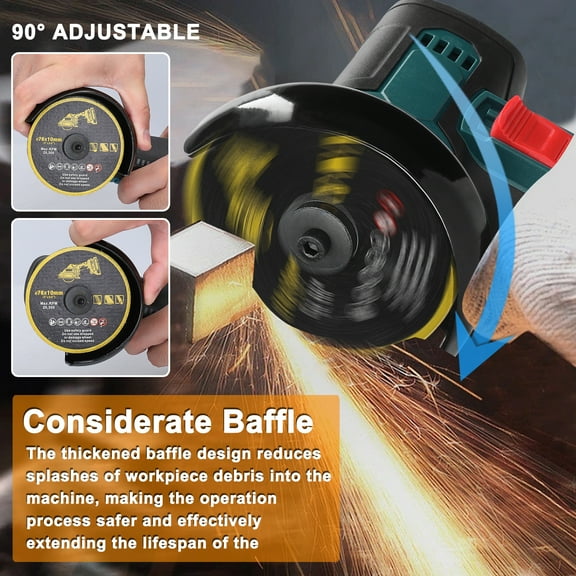 Angle ,Handheld Cutter Brush Motor Tile Wood Stone Wood Stone Steel Cutter Utility Ceramic Cutter Utility 3inch Tool Brush Wotao Multicolor 1pcs battery Plug