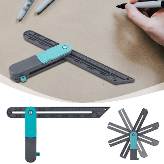 Angle Measuring Tool Precision Instrument for Woodworking Carpentry and Construction Projects with Durable Ruler Design