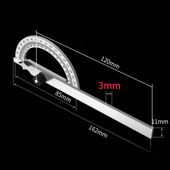 Angle Ruler High For Protractor Angle Measuring Instrument 90 Degrees