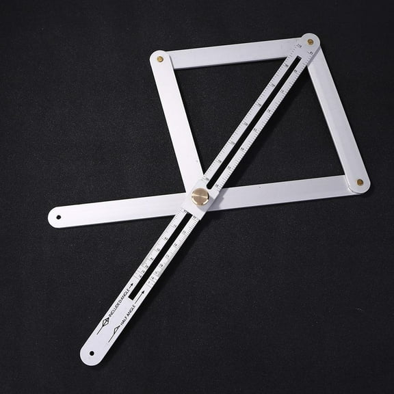 Angle Ruler, Multi-Function Protractor for Carpentry, 180-Degree Measuring Tool, for Woodworking, Door/Window Installation, Ceiling Corners, with Thickened Edge, 1-Piece