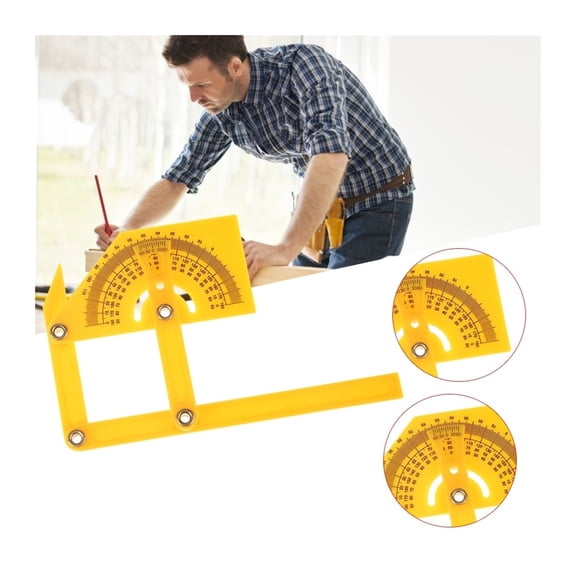 Angle Ruler Protractor Corner Angle Finder Carpentry Tools 0 To 180 Protractors ,Water-Proof & Dust Resistant