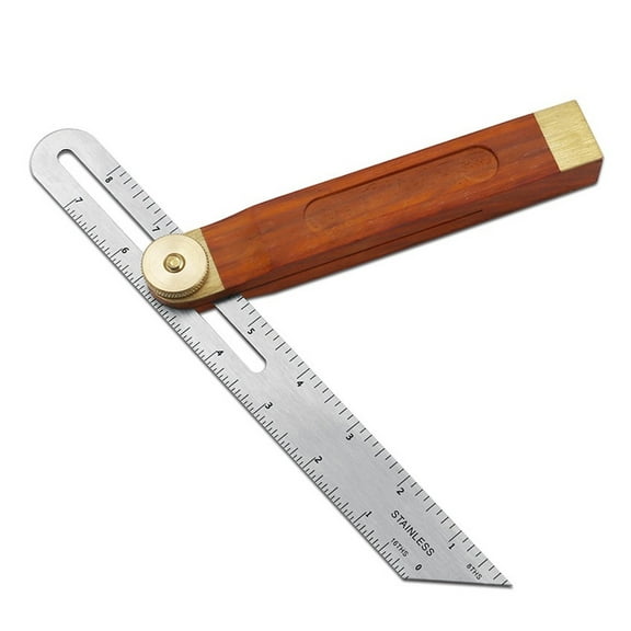 Angle Rulers Gauges Tri Square Sliding T-Bevel With Wooden Handle Level Measuring Tool wooden marking gauge Protractor ,for Accurate Evaluation
