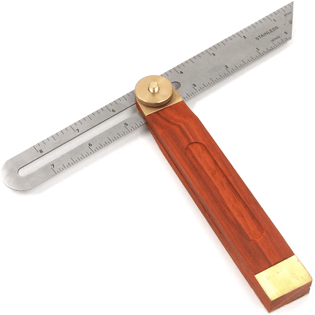 9Inch Angle Rulers Gauges Tri Square Sliding T-Bevel With Wooden Handle 9Inch Angle Rulers Gauges Tri Square Sliding T-Bevel With Wooden Handle