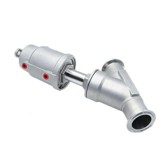 Angle Seat Valve DN50 Stainless Steel Pneumatic Quick-install 16bar Angle Seat Valve Sealing ,Easy to Operate