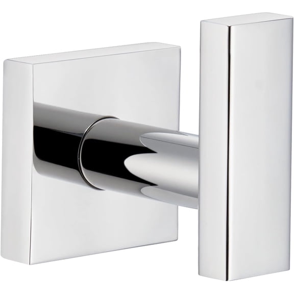 Angle Simple Bathroom Towel Hook, SUS304 Stainless Steel Single Shower Towel Hanger for Wall, Kitchen Cabinet Closet Coat Robe Holder Wall Mounted, Brushed Nickel