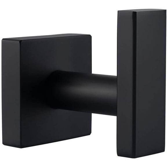 Angle Simple Towel Hook for Bathroom, Stainless Steel Hand Towel Coat Hook for Wall, Matte Black