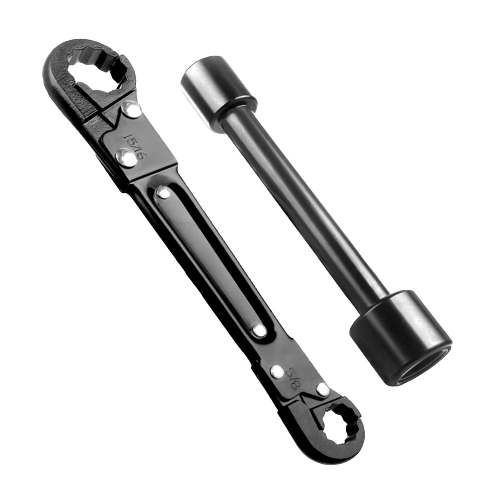 Plumbing Tool, Angle Stop Removal Tool, Steel Wrench, Double Ended Pipe Wrench, for Plumbing