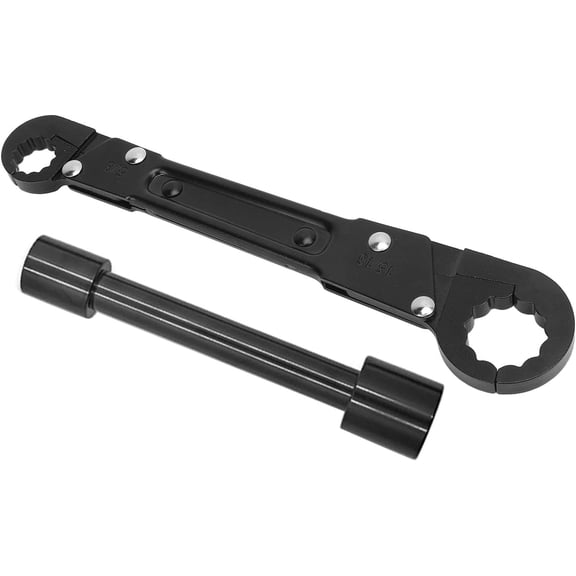 Angle Stop Wrench Kit, Premium Material for Bathroom and Kitchen Sink, Stop Angle Key, Angle Stop Tool, Black