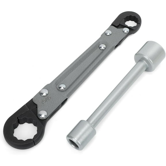 Angle Stop Wrench Kit for Professional Plumbers Compression Nut Installation and Removal Tool Set Silver