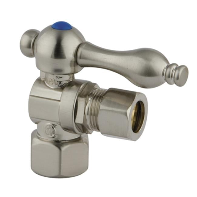Angle Stop with .5 in. IPS x .5 in. OD Compression - Walmart.com