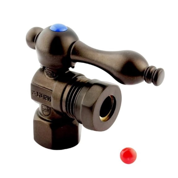 Angle Stop with .5 in. IPS x .5 in. or .44 in. Slip Joint