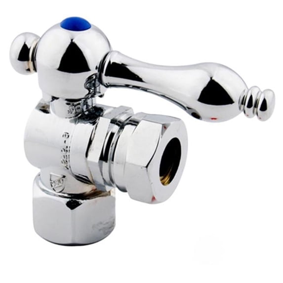 Angle Stop with .5 in. IPS x .5 in. or .44 in. Slip Joint