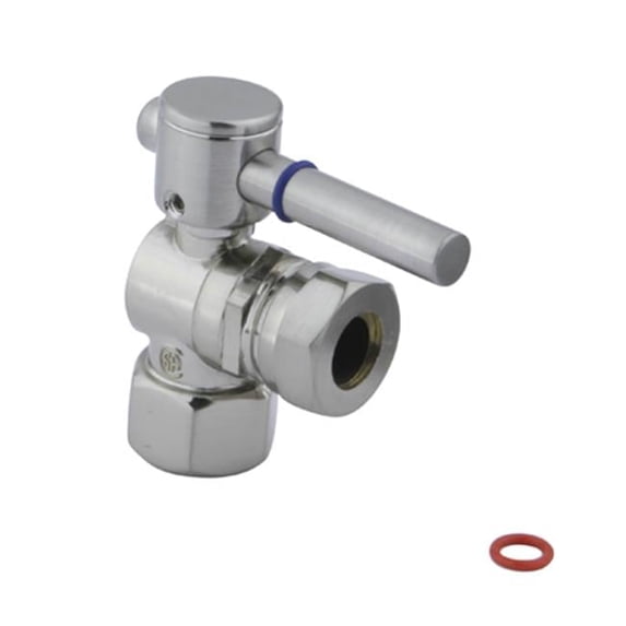 Angle Stop with .5 in. IPS x .5 in. or .44 in. Slip Joint