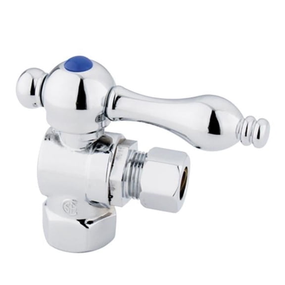 Angle Stop with .5 in. Sweat x .37 in. OD Compression