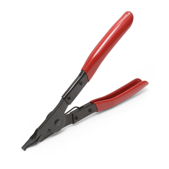 Angle Tip Lock Ring Pliers, Spread Snap Rings on Brakes, Pedal Shafts, Clutch Shafts, Transmissions, Piston Rings, and More with These Mechanics Pliers