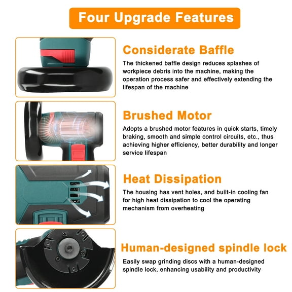 Angle ,Tool Brush Ceramic Tile Cutter Utility Tool Ceramic Utility Tool Wood Stone Steel Motor Handheld Utility Tool Handheld 3inch Utility
