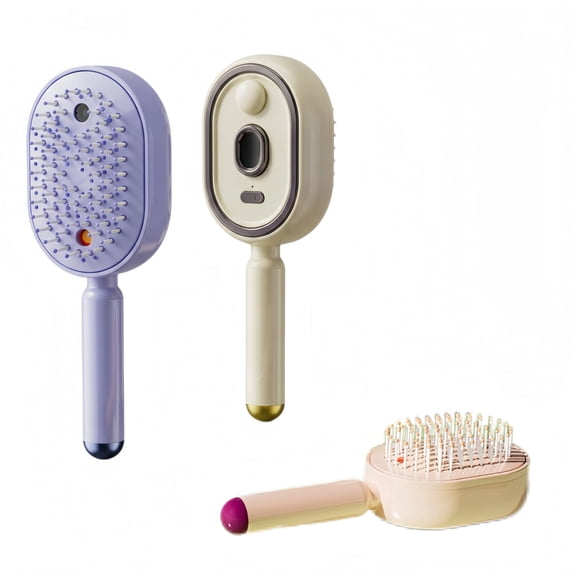 Angle Tree Electric Scalp Massage Spray Comb with Red Light Therapy,10ml Serum Reservoir,for Hair Breakage & Itchy Scalp, Retractable Bristles & USB-C Rechargeable for Daily Spa
