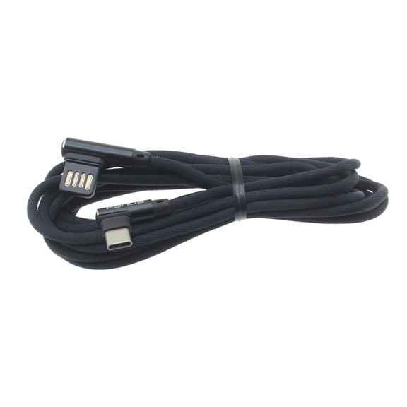 Angle USB Cable 10ft Type-C for Samsung Galaxy Z Flip 3 5G/Z Flip4/Flip5/Flip6 - Charger Cord USB-C Power Wire Sync 90 Degree