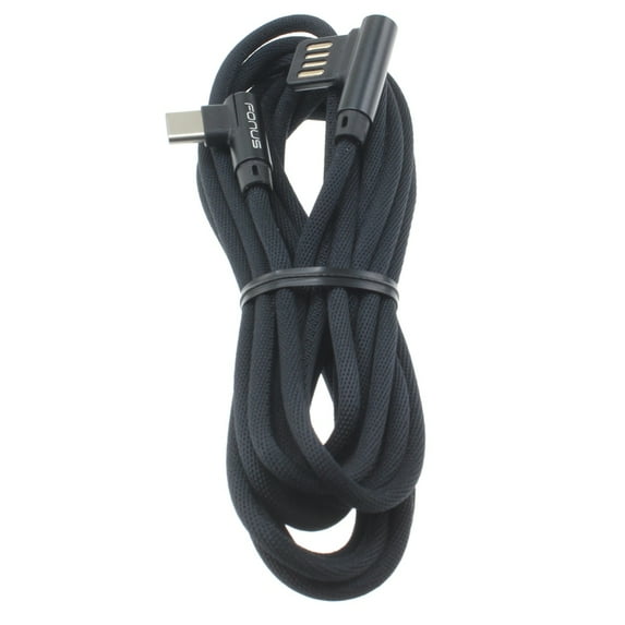 Angle USB Cable for Nokia G50/G10/G20 - 10ft Type-C Charger Cord USB-C Power Wire Sync for Nokia G50/G10/G20