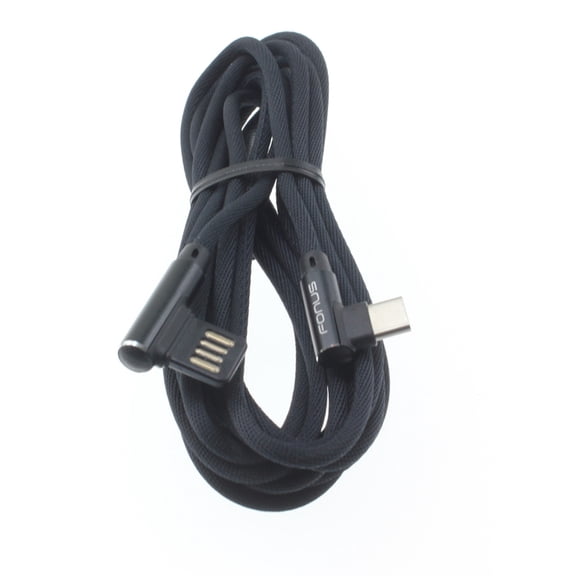 Angle USB Cable for Verve Snap, Iris Flip Phones - 10ft Type-C Charger Cord USB-C Power Wire for Consumer Cellular Verve Snap, Iris Flip