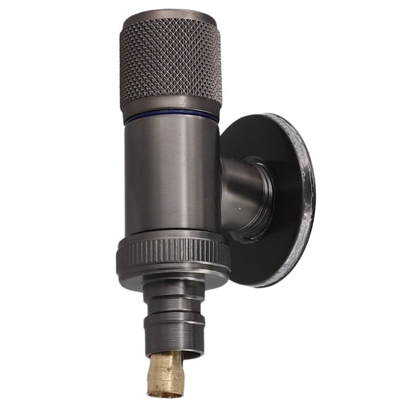 Angle Valve Water Stop Valve Bathroom Bathroom Basin Black Durable Silver