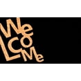thumbnail image 1 of Angle Welcome Natural/Black Doormat, 1 of 3