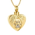thumbnail image 1 of Angle Wing Urn Necklace Lockets for Dog Cat Ashes Holder Heart Pendent for Ashes and Chain Paw Print Urn Necklace for Pet Ashes, 1 of 1