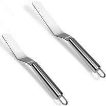 Angled Cake Icing Spatula Set,TGY 6", 8" Offset Spatula,Stainless Steel Offset Frosting Spatula for Cake Decorating, Pastry & Baking