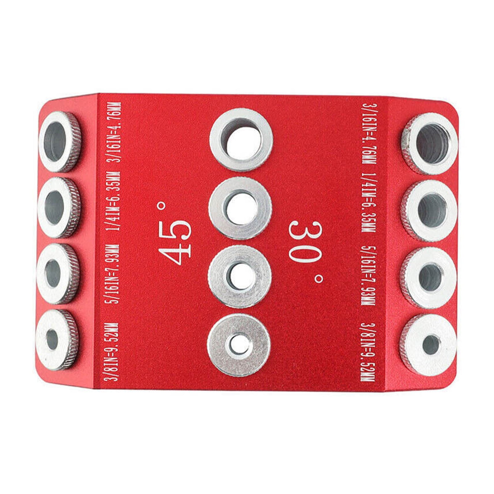 Angled Drill Guide Jig 4 Size Drill Jig for Angled 30 45 90 Holes Drill Guide Jig for Railing Deck Post Portable