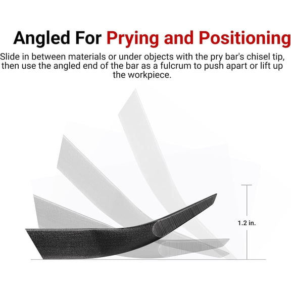 Angled End Handled Pry Bar Set, 3-Piece (12, 17, 25 in.) | LSQ42103