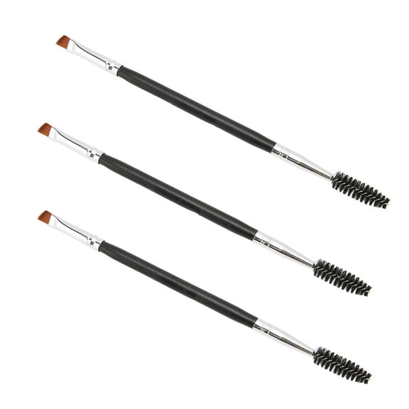 Angled Eye Brow Brush, 3Pcs Dual Brow Brush Professional For Travelling For Beauty Room