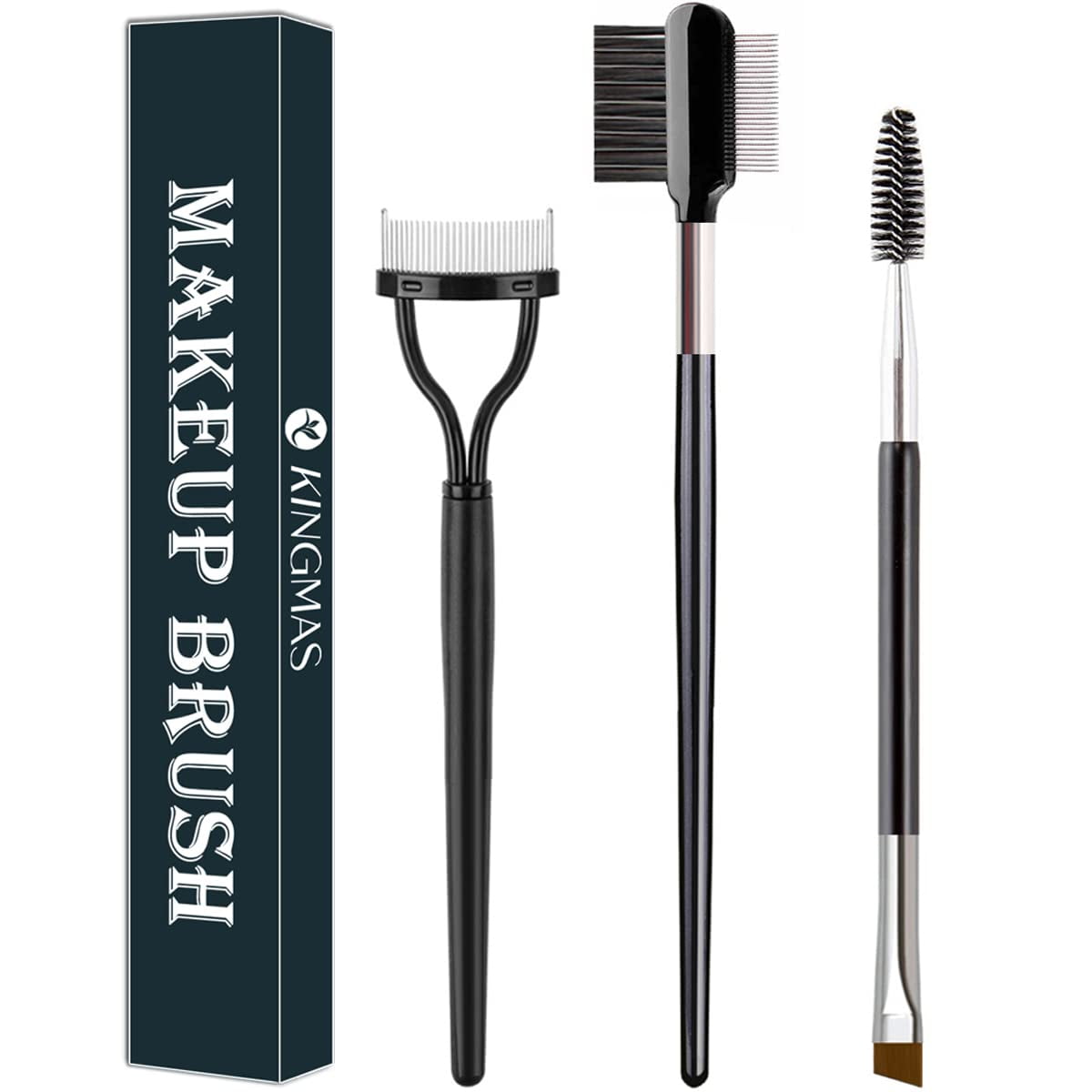 Angled Eyebrow Brush, Eyelash Separator Brow Comb Lash Spoolie Brush