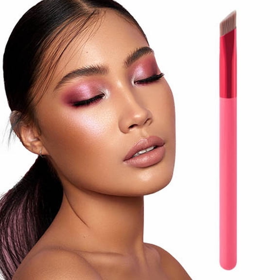 Angled Eyebrow Brush for Makeup Application and Hairline Definition